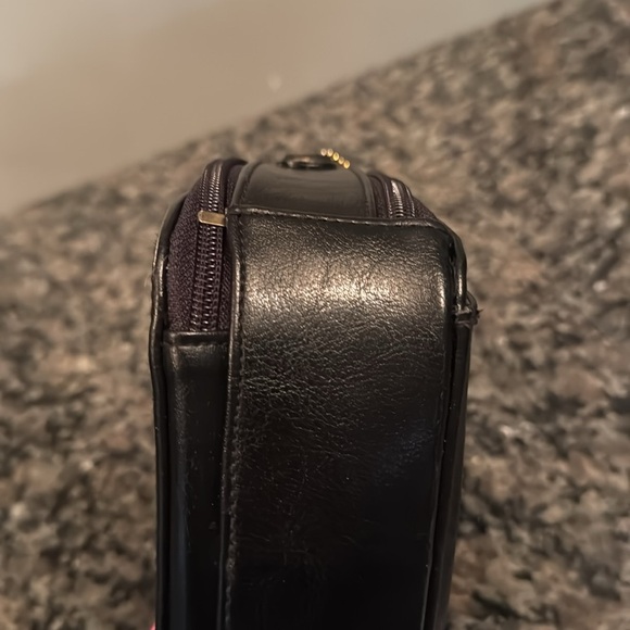 Belle Rose black mini satchel bag with strap EUC - Picture 7 of 14